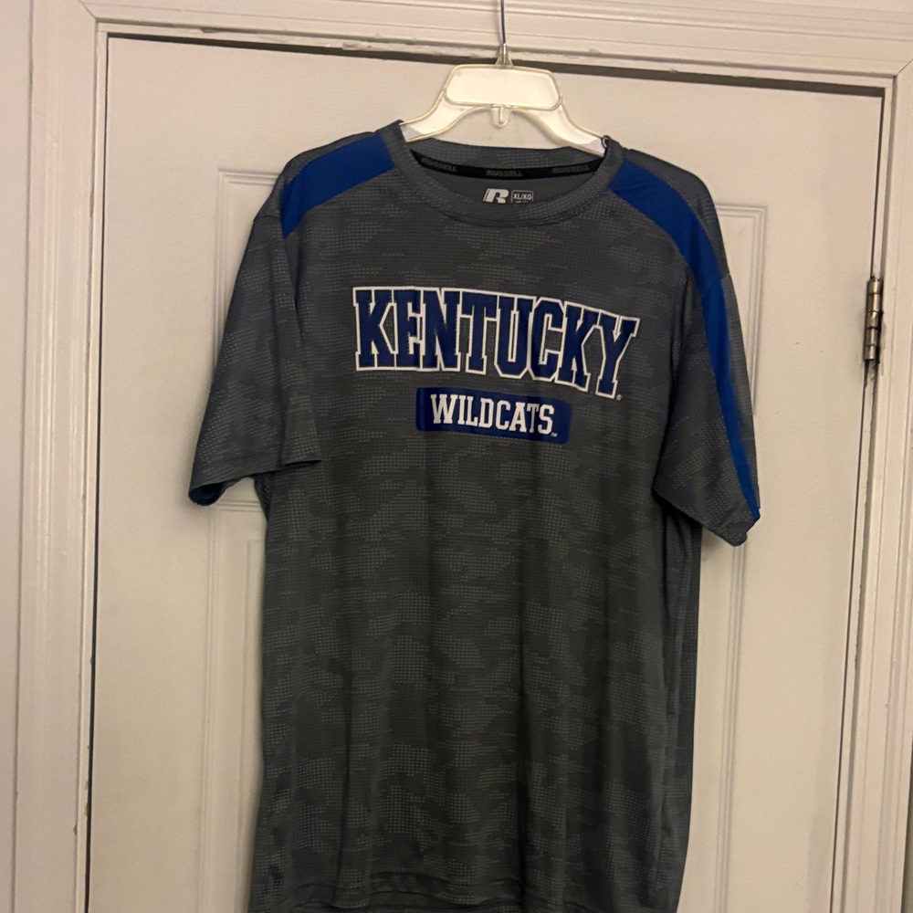 Russell Athletic Kentucky Wildcats Gray and Blue Tee